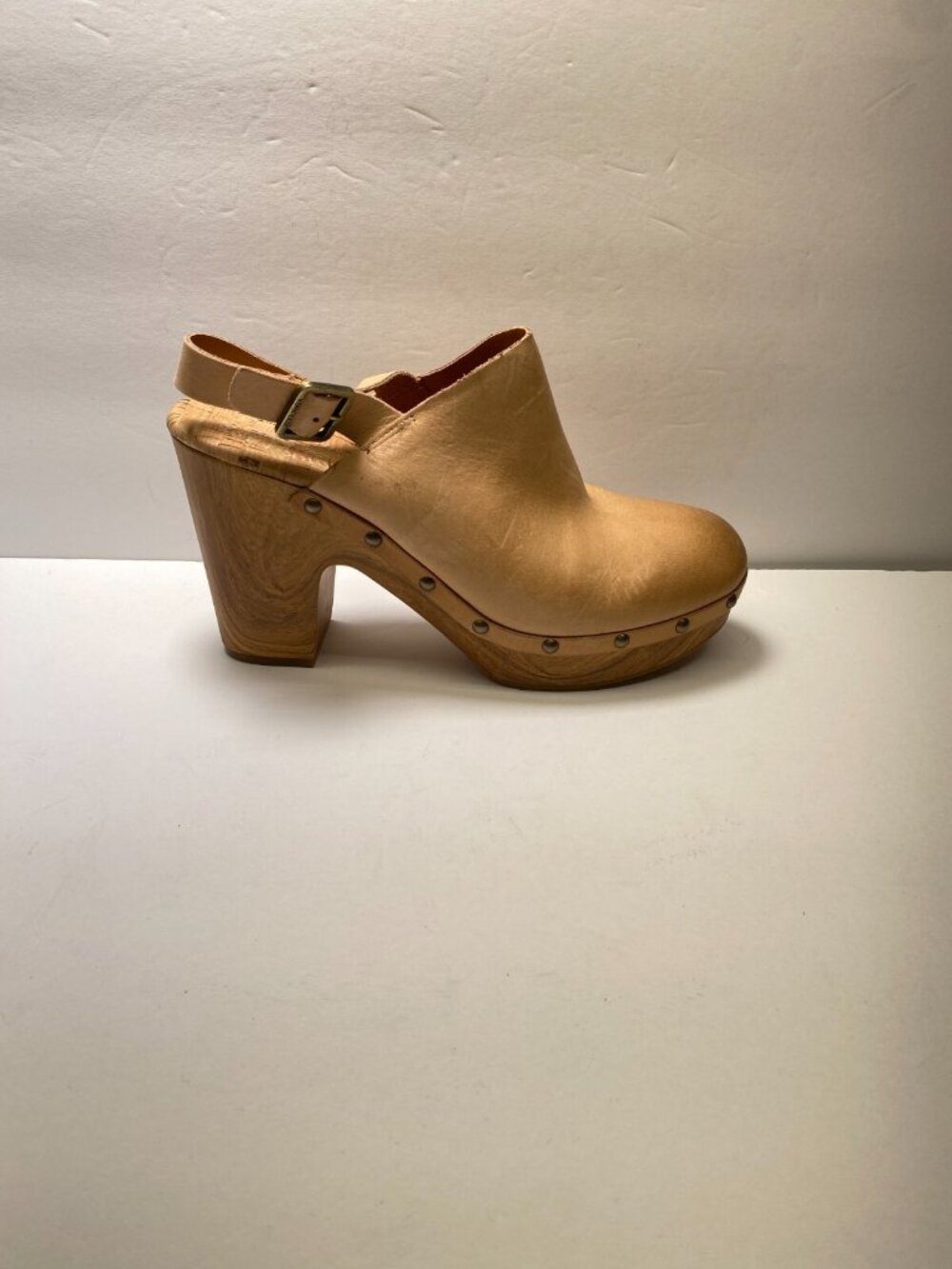 Kork-Ease Women's Natural Nude Darby Heel Clog Sz 10